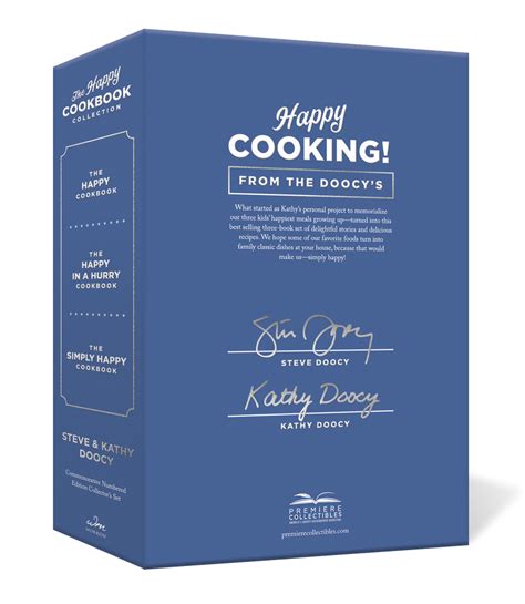 The Happy Cookbook Collection Steve And Kathy Doocy Signed