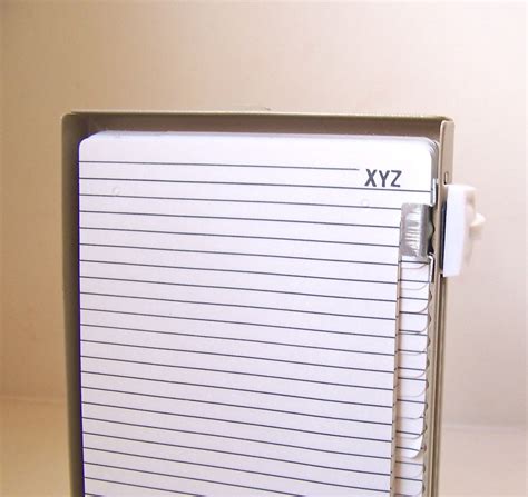 Vintage Rolodex Metal Flip Up Address Book Etsy