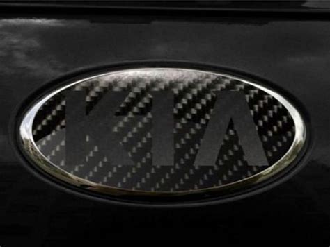 Kia Carbon Fiber Emblem Overlay Custom Badge Cover Vinyl Decal Etsy