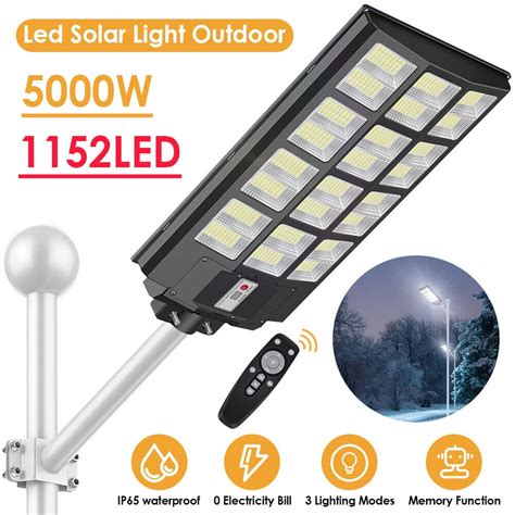 Litom Led Bright Night Solar Street Light Waterproof Sensor