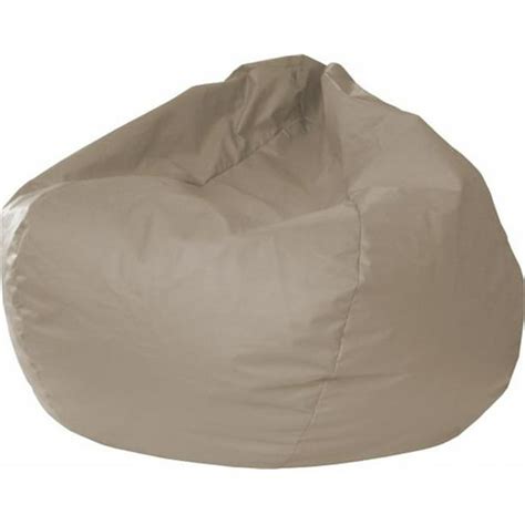 Gold Medal Extra Large 140 Beige Faux Leather Bean Bag