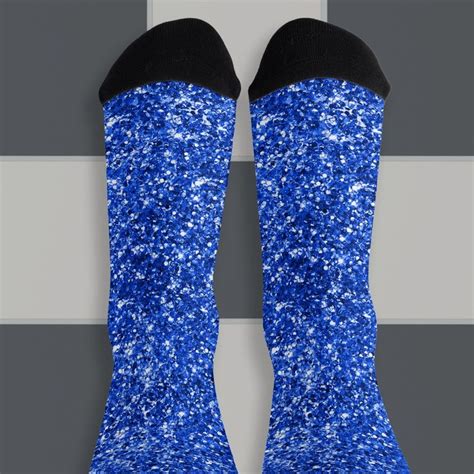 Luxury Royal Blue Glitter Socks Zazzle En 2024