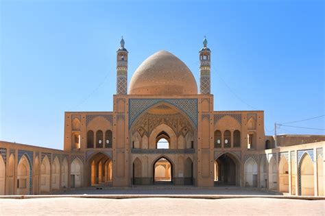 Premium Photo | Famous mosque-madrasah agha bozorg, a masterpiece of ...