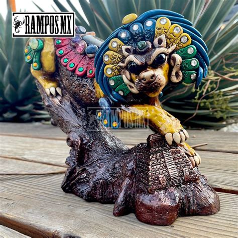 Beautiful Aztec Jaguar Figure Statue Handmade Clayhandcraft - Etsy ...