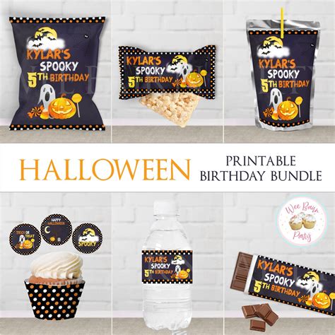 Halloween Birthday Decorations Bundle, Halloween Party Favors Kids ...