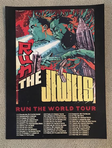 One Of The Best Concert Posters In My Collection Rrunthejewels