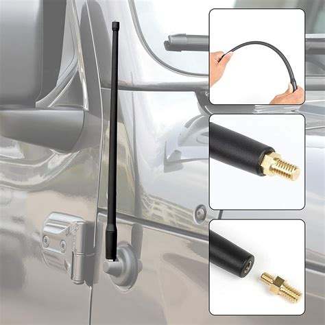 13 Short FM AM Radio Modified Antenna Mast For Jeep Wrangler JK JKU JL