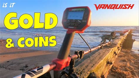 Metal Detecting On The Beach With A Minelab Vanquish Gold