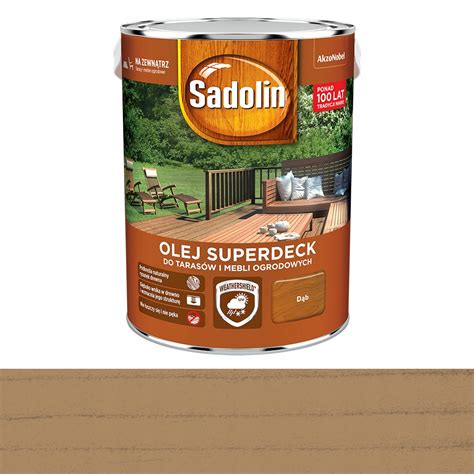 Sadolin Superdeck Olej do tarasów Dąb 5L 197 30 zł Oleje Chemia