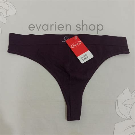 Jual EVARIEN Celana Dalam Gstring Sorex 777 Sexy Rajut Knit G String Daleman Lingerie Seksi