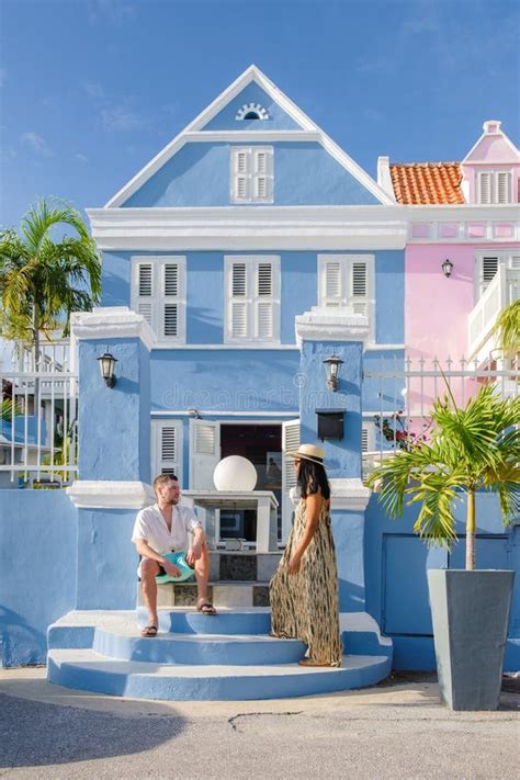 Pietermaai Street Curacao Colorful Buildings Around Willemstad Punda