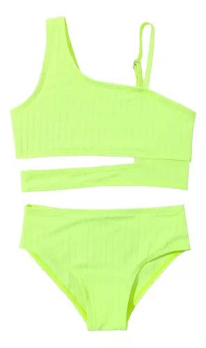 Traje De Baño De 2 Piezas Para Niña Conjunto De Bikini Meses sin intereses