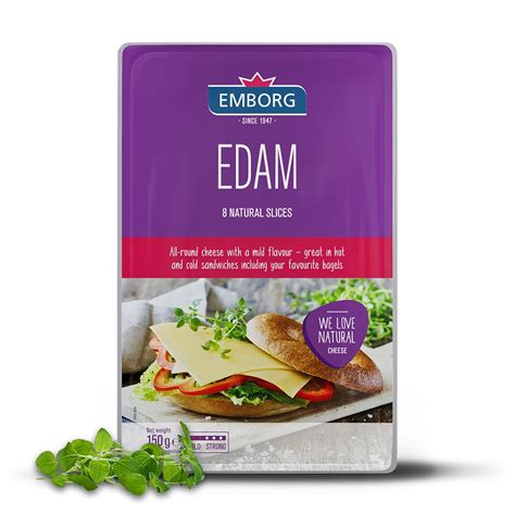 Бяслаг - эдам сыр, хуудсан 150гр - Edam sliced FIDM 40% | TTEM ХХК ...