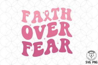 Faith over Fear Ribbon Breast Cancer PNG Graphic by mfreem · Creative Fabrica