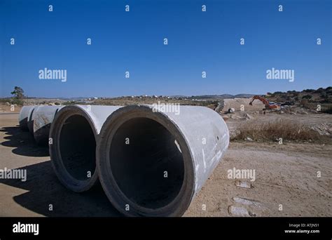 Construction Materials For The Wall In Tulkarm West Bank Stock Photo