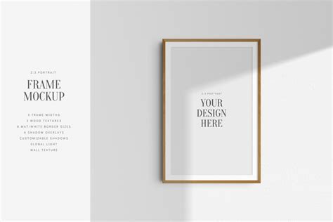 Frame Mockup Portrait Design Cuts