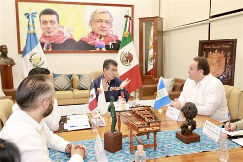 Rutilio Escandón se reúne con el embajador de Guatemala en México