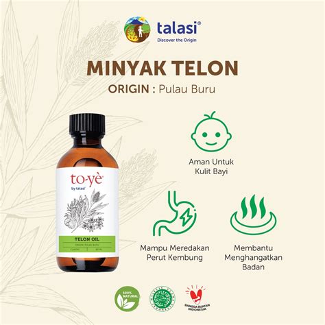 Jual Toye Telon Oil - Minyak Telon Asli Pulau Buru 60ml | Shopee Indonesia