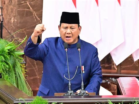 Pidato Presiden Prabowo Subianto Pada Sidang Paripurna MPR RI Dalam