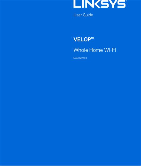 LINKSYS WHW03 Access Point User Manual rev