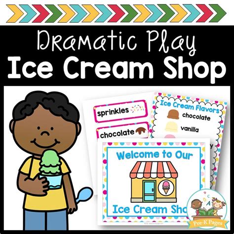 Ice Cream Shop Dramatic Play Free Printables