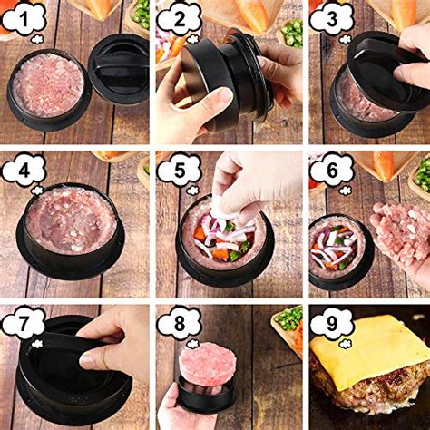 Amy Non Stick Burger Press With Wax Papers Hamburger Press Patty