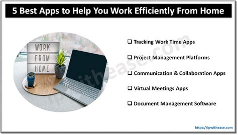 5 Best Apps To Help You Work Efficiently From Home Ip With Ease