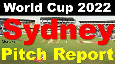 Sydney Cricket Ground Sydney Pitch Report Sydney Pitch Report World