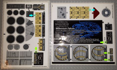 Sticker sheets for 75105 and 75192 use the same graphic design for seats and consoles : r/lego