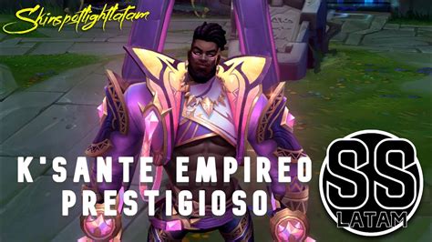 K Sante Empíreo Prestigioso SkinSpotlight Pre lanzamiento Español