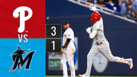 Resumen Filis De Filadelfia Vs Marlins De Miami MLB 01 08 2023 YouTube