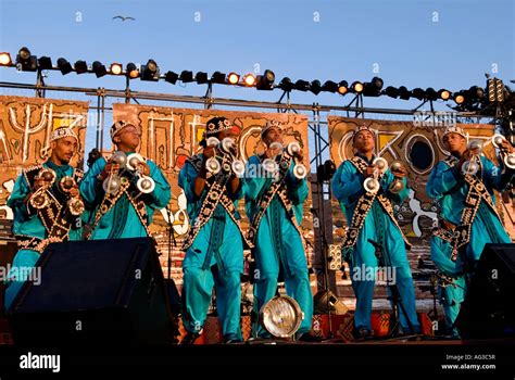 Gnawa Performance In Essaouira At The Gnawa Festival Stock Photo Alamy