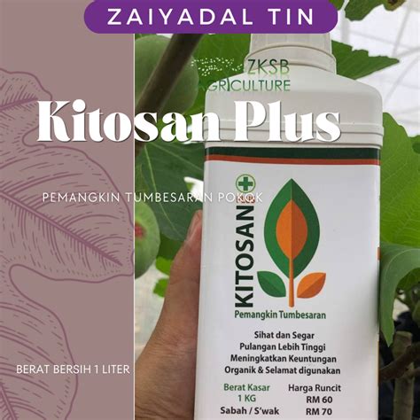 Kitosan Plus Pemangkin Tumbesaran 500g 1kg Shopee Malaysia