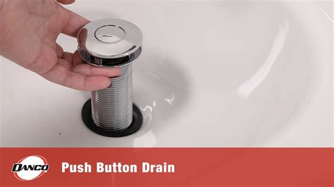 Decorative Push Button Sink Drain Without Overflow Youtube