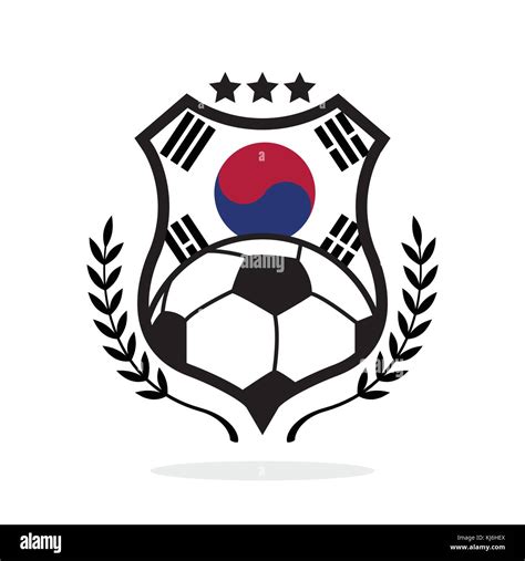 South Korea national flag football crest Stock Vector Image & Art - Alamy