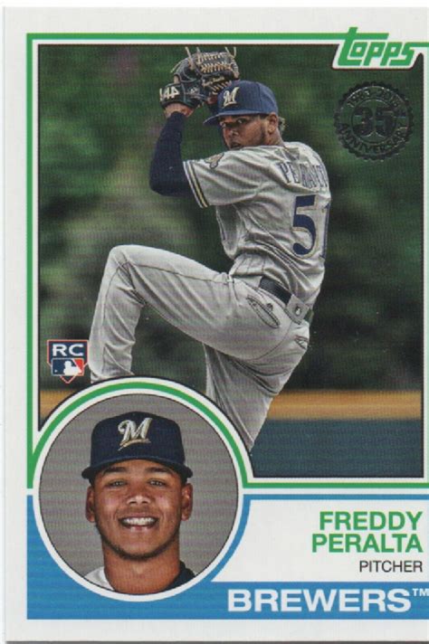 2018 Topps Update 1983 Topps 49 Freddy Peralta Milwaukee Brewers