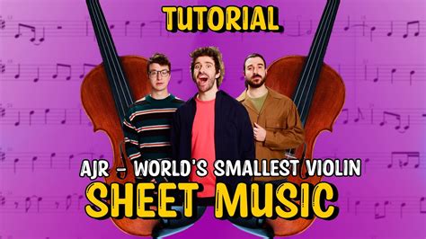 Ajr Worlds Smallest Violin Partitura Sheet Music Youtube