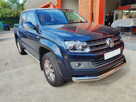 Volkswagen Amarok Front Styling Nudge Spoiler City Bar Silver Finish