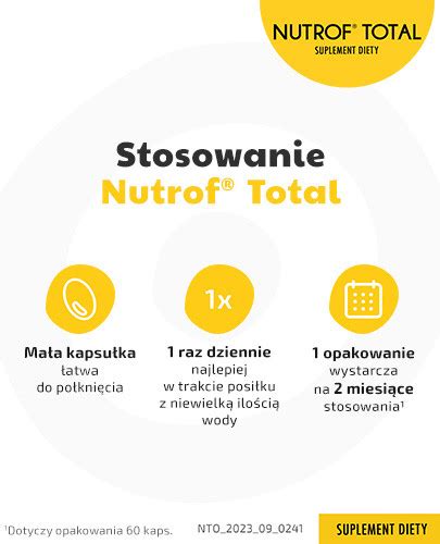 Nutrof Total Z Witamin D Kapsu Ek Cena Opinie Wskazania Sk Ad