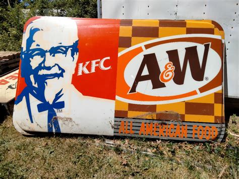 KFC A&W Signs / Restaurant Diner Sign / Fast Food