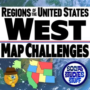 west  map challenges regions   united states geography