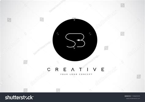 Sb S B Logo Design Black Stock Vector (Royalty Free) 1150665935 ...