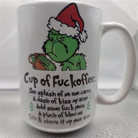 Grinch Coffee Mug Etsy