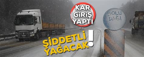 Beklenen kar giriş yaptı Bolu Gazetesi