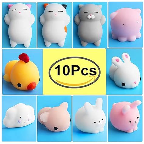 Mini Squishies Kawaii Outee Pcs Mochi Squeeze Toys Soft Squishy