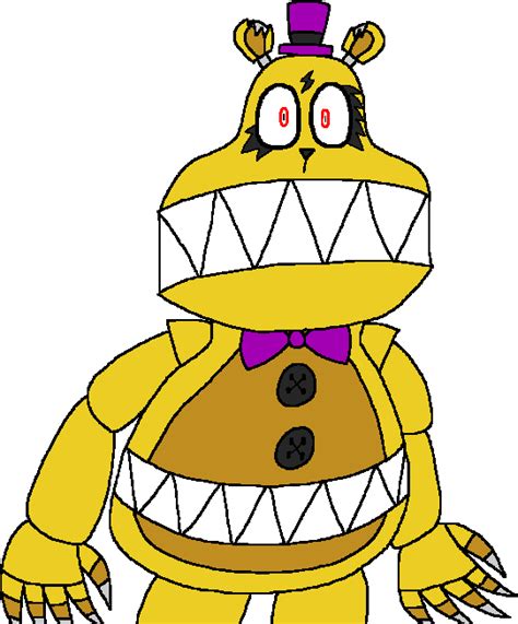 Fnaf Shocked Nightmare Fredbear Vector By Princess Josie Riki On