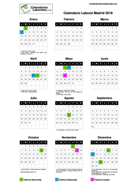 Calendario Laboral De 2019 Con 14 Días Festivos Gestcar Consulting