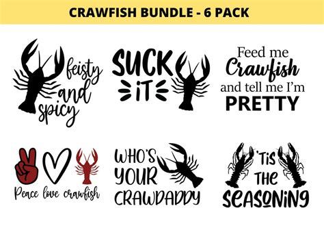 Crawfish SVG Bundle Crawfish Boil SVG Crawfish Season Svg Cajun Svg