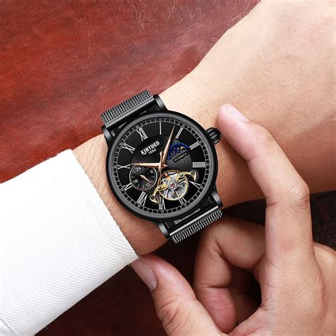 Kinyued Watches Mens High End Mechanical Watch Automatic Self Wind