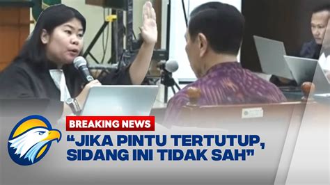 Momen Ricuh Persidangan Pencemaran Nama Baik Luhut Binsar YouTube